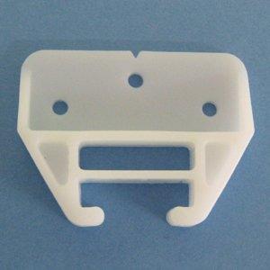Plastic Drawer Guides with Screws (6 Pack) - Center Mount Dresser Drawer Guide Brackets Natural