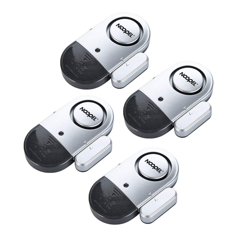 Window Door Alarms 4 Pack Noopel Pool Alarms for Doors Magnetic Entry Sensor Burglar Alert 120DB Loud for Home Security Kids Safety