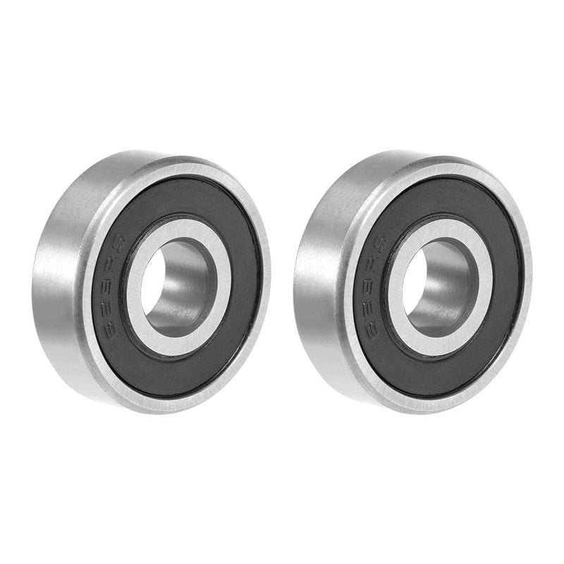 uxcell 629-2RS Deep Groove Ball Bearing 9x26x8mm Double Sealed Chrome Steel Bearings 2-Pack 9mmx26mmx8mm