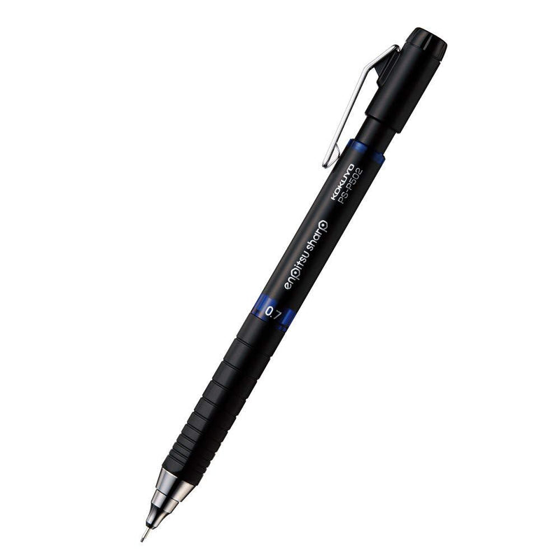 KOKUYO Mechanical Pencil, Enpitsu Sharp Type Mx Metal Grip, 0.7mm (PS-P502B-1P), Blue