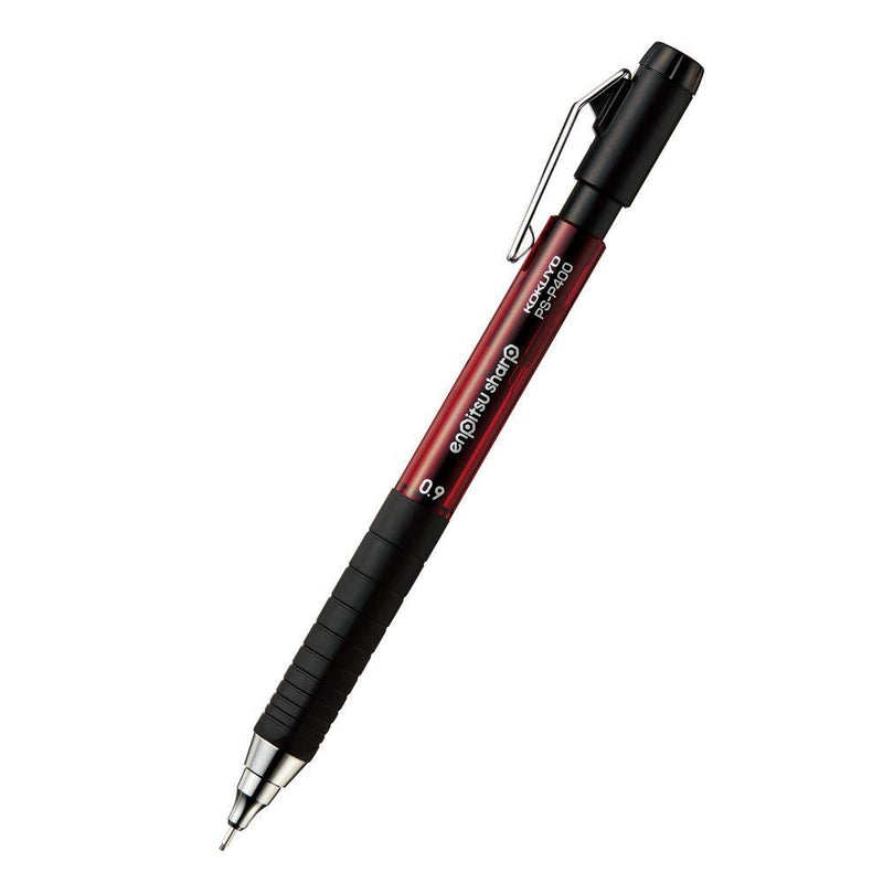 KOKUYO Mechanical Pencil, Enpitsu Sharp Type M Rubber Grip, 0.9mm (PS-P400R-1P)