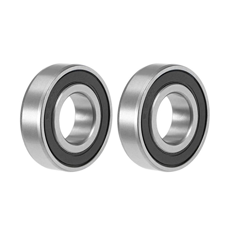 uxcell R12-2RS Deep Groove Ball Bearing 3/4"x1-5/8"x7/16" Double Sealed Chrome Steel Bearings 2-Pack 3/4"x1-5/8"x7/16"