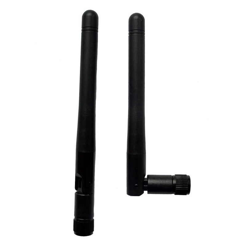 3dBi 2.4GHz Wireless Rubber Aerial Omni-Directional WiFi Antenna SMA Male Connector for Wireless Network Router Pack of 2
