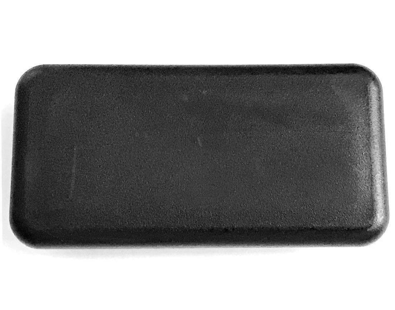 (Pack of 10) 1â€ x 2-1/2" Rectangular Cap Plugs - 14.20 G (ID 0.84"-0.93" W Ã— 2.34"-2.43" L) Plastic LDPE End Caps. Fence Post Finishing Caps | Furniture Glides | Fitness Equipment end Caps.