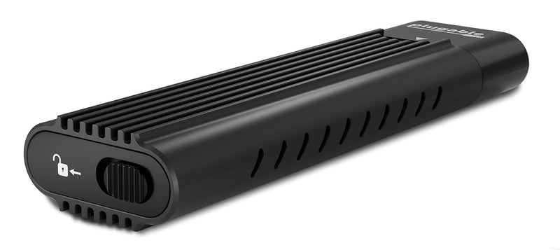 Plugable USB C to M.2 NVMe Tool-free Enclosure USB C and Thunderbolt 3 Compatible up to USB 3.1 Gen 2 Speeds (10Gbps). Adapter Includes USB-C and USB 3.0 Cables (Supports M.2 NVMe SSDs 2280 2260 2242)