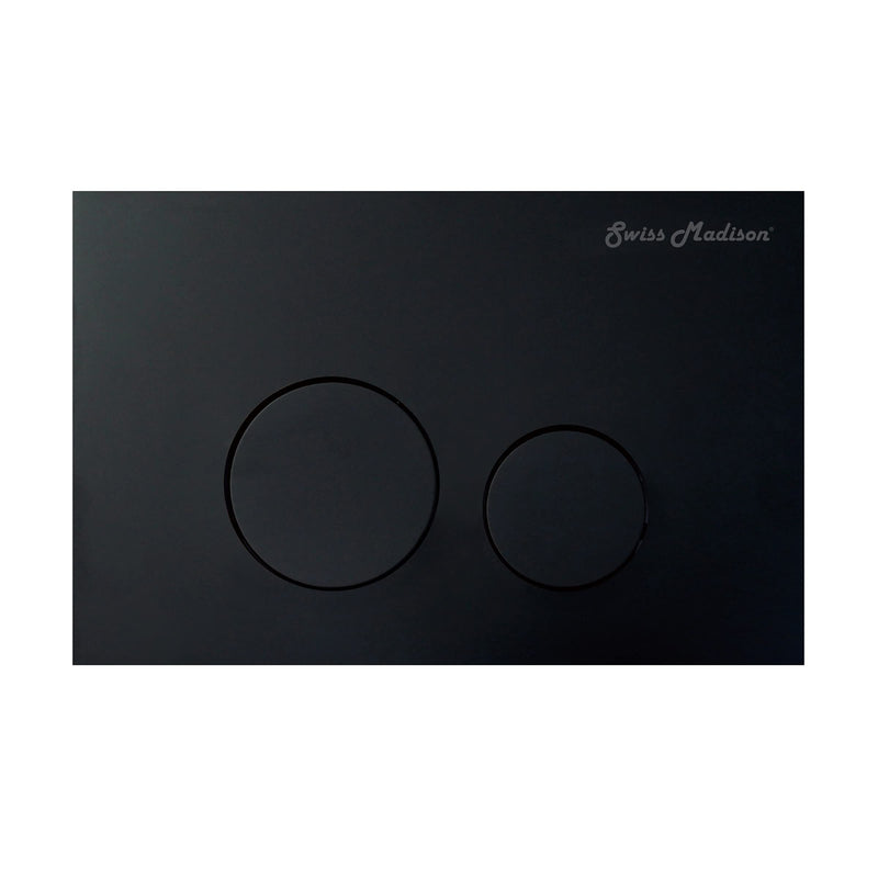 Swiss Madison Well Made Forever SM-WC001B Actuator Flush Plate, Black Round Button