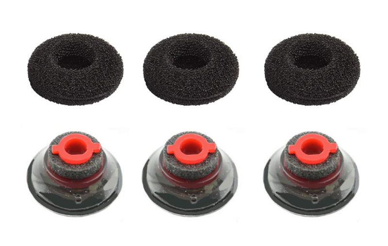 3X Ultra Comfort Eartips Ear Buds Replacement Earphone Ear Tips Kits Earpads Foam Set Cushion for Plantronics Voyager 5200 5220 5210 Series Bluetooth Headset Headphone (Small S) Small S