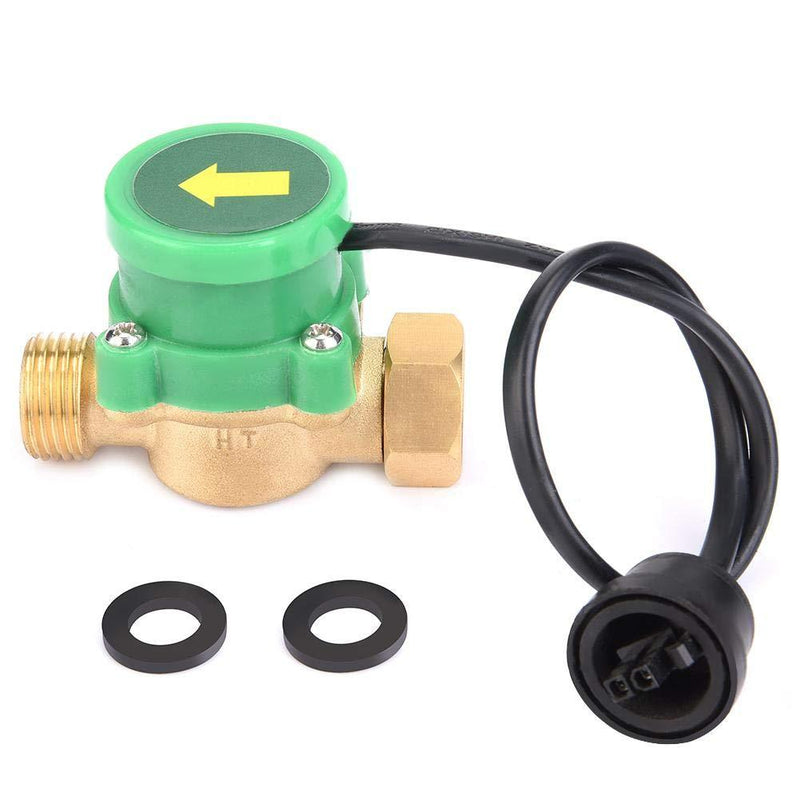 Water Flow Switch,G1/2-G1/2 Thread Water Pump Flow Sensor Electronic Pressure Automatic Control Switch 220V