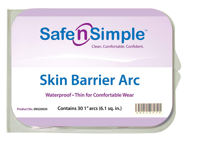 Safe n Simple Skin Barrier Arc, SNS20630 (Box of 30)