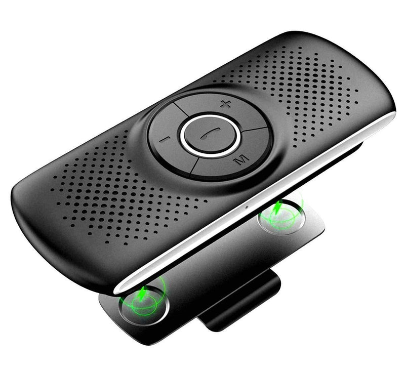 Wireless in Car Handsfree Speakerphones, TIANSHILI Portable Bluetooth Speaker,Stereo Sound Enhanced Bass/Built-in Mic/TF Card Player/Google Assistant Voice Command for Car, Home, Outdoor Silver