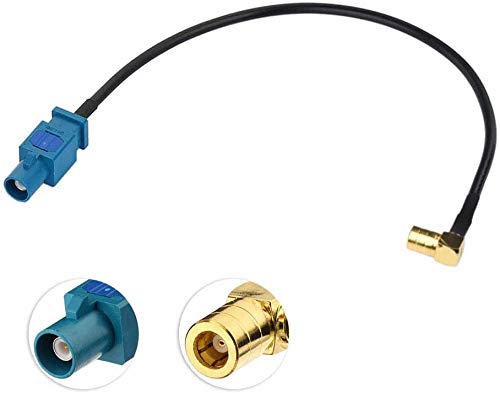 Bingfu Vehicle Car Truck SUV Satellite Radio Antenna Adapter Converter Cable,15cm Fakra Z Male to SMB Plug Coaxial Pigtail Cable Compatible with Car Sirius XM Satellite Radio Stereo Receiver Tuner SMB Plug to Fakra Z Male