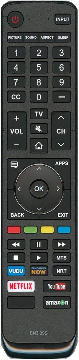 EN3I39S Remote Control Replaced for Sharp LED TV (PN: 211678)