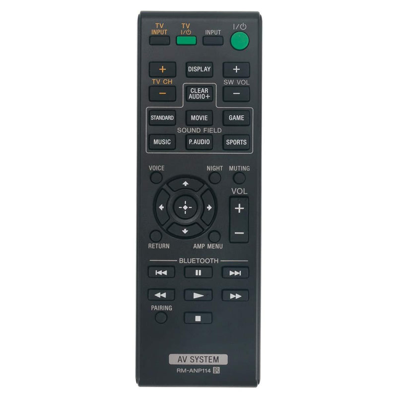 RM-ANP114 Replacement Remote Control Applicable for Sony Sound Bar HT-CT770 HT-CT370 HTCT770 HTCT370 Soundbar