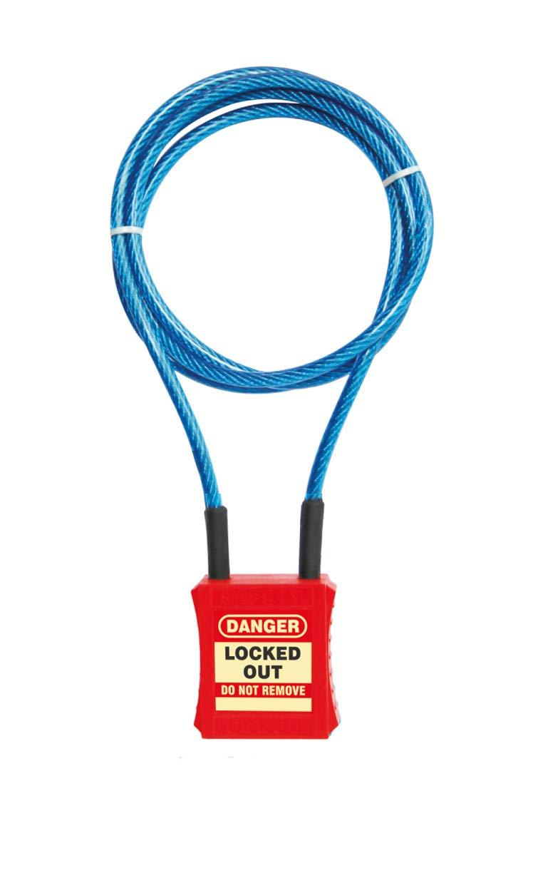 Cable Lockout/Padlock Device, 4 ft.