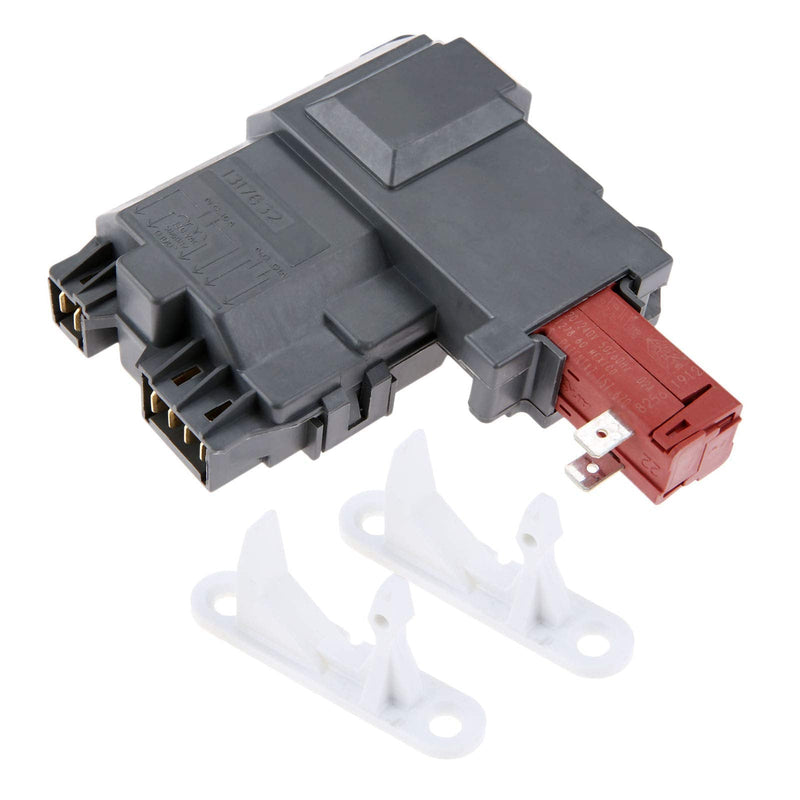 131763202 131763256 Washer Door Lock Switch with 131763310 Door Striker, Replacement for Frigidaire Whirlpool Electrolux Kenmore Gibson, Replace 131763255 1317633 131269400 131763200 AP4455026