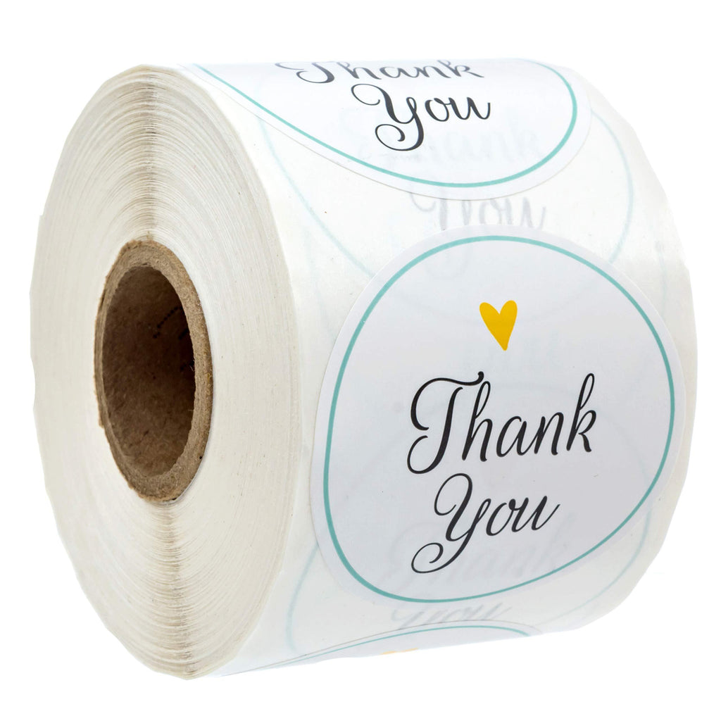 SBLABELS 2" Wedding Thank You Stickers/Elegant Wedding Favor Stickers / 500 Thank You Labels per roll