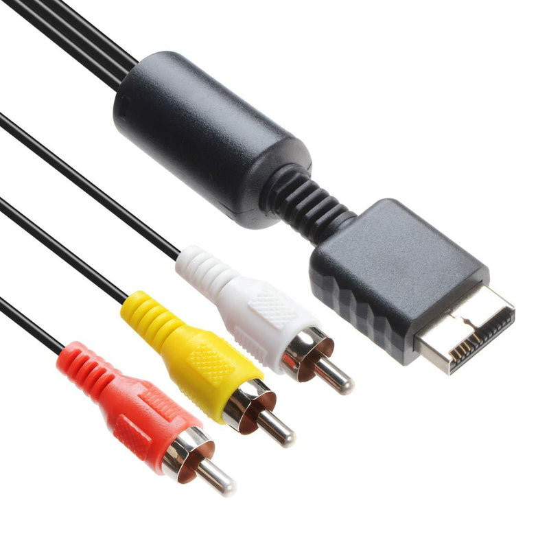 TENINYU Audio Video RCA Cable - Game Console Component Accessories Connection AV Cable for PS1 PS2 PS3 Playstation,6FT