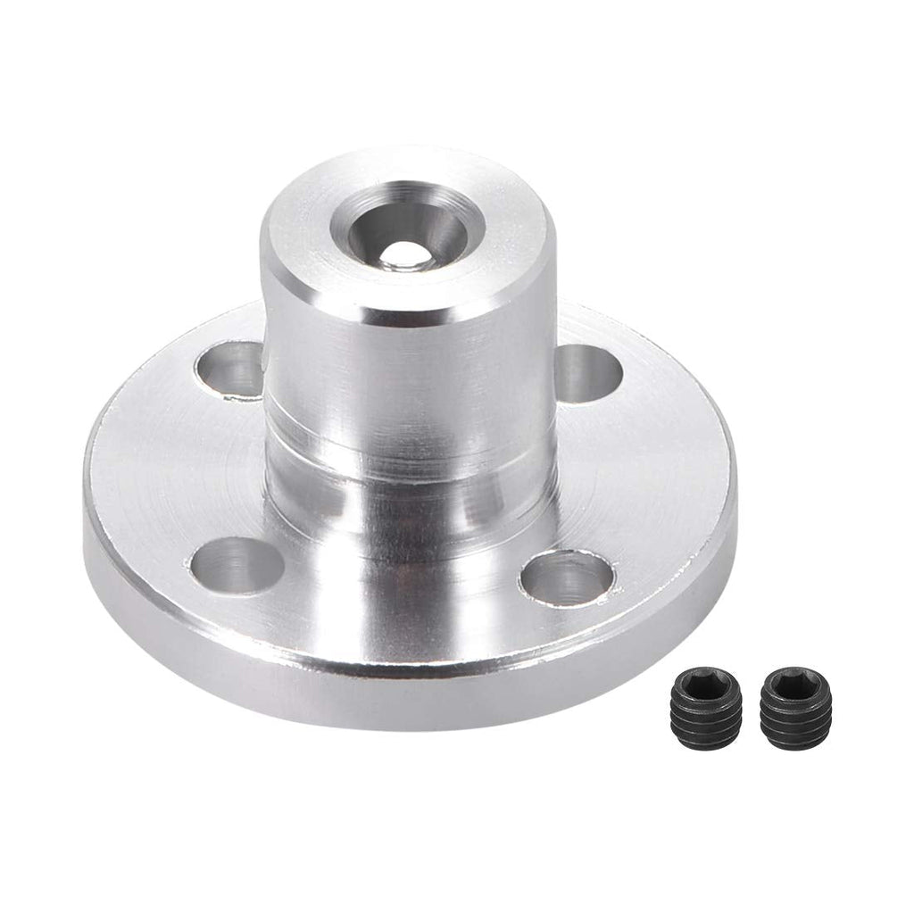 uxcell 4mm Inner Dia H13*D10 Rigid Flange Coupling Motor Guide Shaft Coupler Motor Connector for DIY Parts