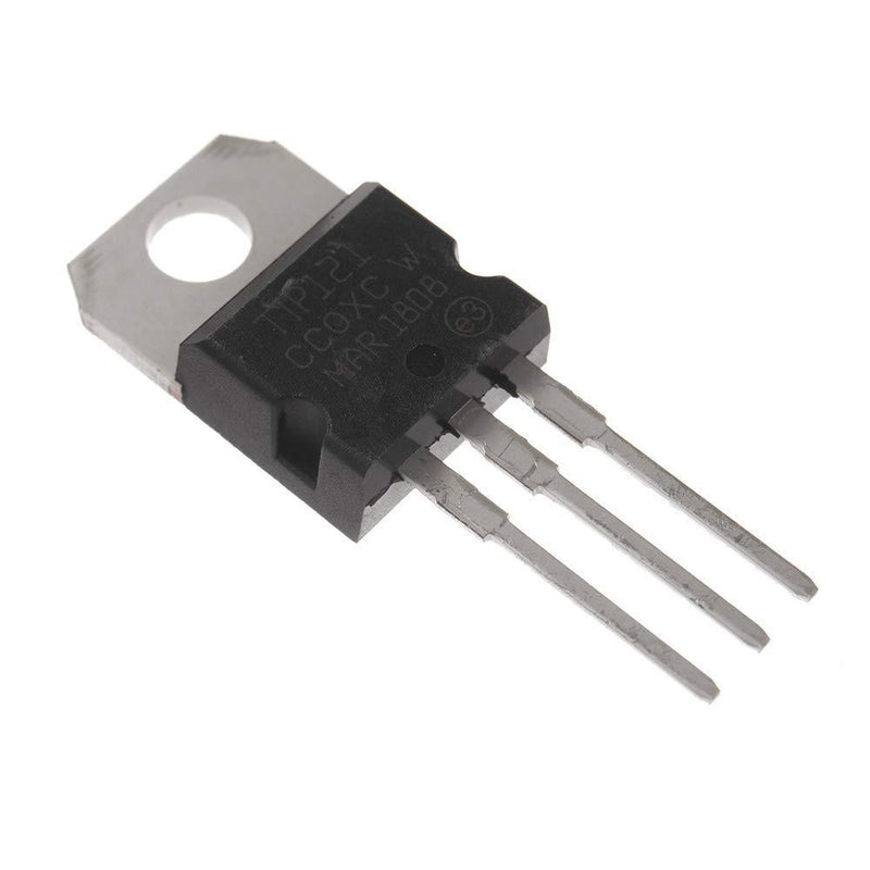 Bridgold 20pcs TIP121 TO-220 NPN Darlington Bipolar Power Transistor 80v HFE:1000,3-Pin