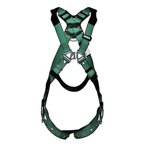 MSA 10197160 V-Form Harness, Extra Large, Back D-Ring, Tongue Buckle Leg Straps