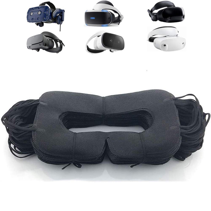 VR Mask Disposable Eye Cover Mask for Oculus/HTC/Gear VR, Prevent Eye Infections （ Black 50 pcs）…