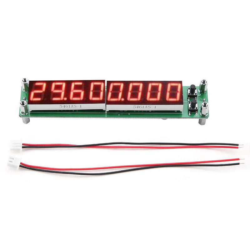 PLJ-8LED-H RF Signal Frequency Counter Cymometer Tester Module 0.1~1000MHz (Backlit Font red)