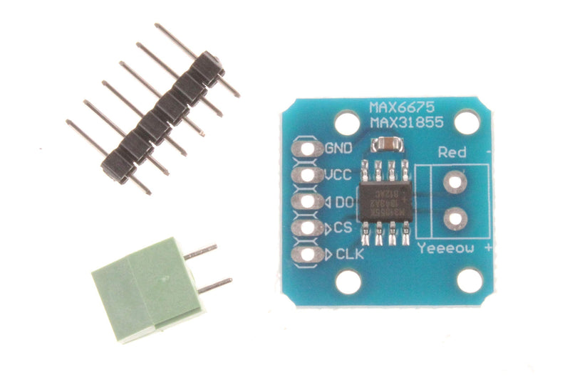 NOYITO MAX31855 K-Type Thermocouple Breakout Board Thermocouple Sensor Module Temperature -200°C to +1350°C SPI Interface Digital Direct Readability Temperature