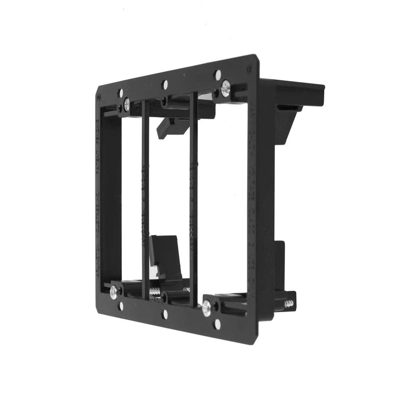 Low Voltage Mounting Bracket 3 Gang, TENINYU Wall Plate Mounting Bracket for Telephone Wires, Network Cables, HDMI, Coaxial, Speaker Cables (3-Gang)