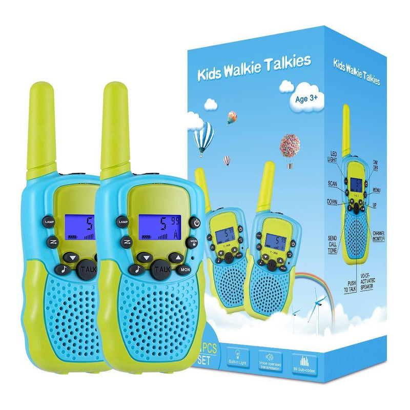 Selieve Toys for 3-12 Year Old Boys Girls, Walkie Talkies for Kids 22 Channels 2 Way Radio Toy with Backlit LCD Flashlight, 3 Miles Range for Outside, Camping, Hiking Blue