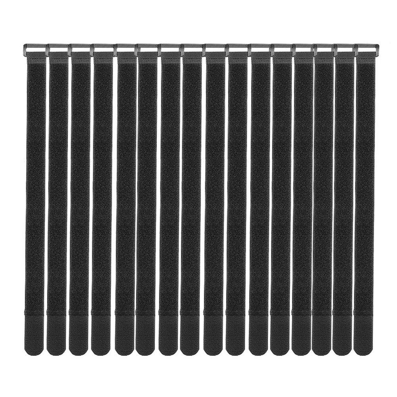 [16 Pack] Cable Straps 18 inch, Reusable Fastening Cable Ties Set, Adjustable Multipurpose Hook and Loop Securing Cinch Straps for Cord Management (1 inch Wide) by Tangser 1'' x 18 ''- 16pcs