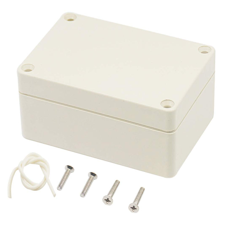 Zulkit Junction Box ABS Plastic Dustproof Waterproof IP65 Universal Electrical Boxes Project Enclosure Gray 3.9 x 2.7 x 2 inch (100 x 68 x 50 mm) 3.9" x 2.7" x 2"