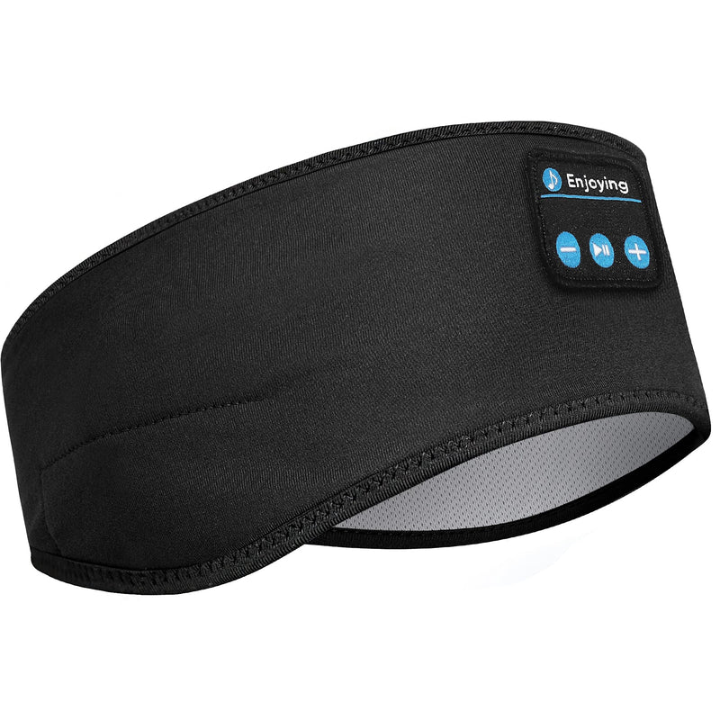 Lavince Sleep Headphones Bluetooth Sports Headband, Wireless Sports Headband Headphones with Ultra-Thin HD Stereo Speakers Perfect for Workout,Jogging,Yoga,Insomnia,Side Sleepers,Air Travel,Meditation Black