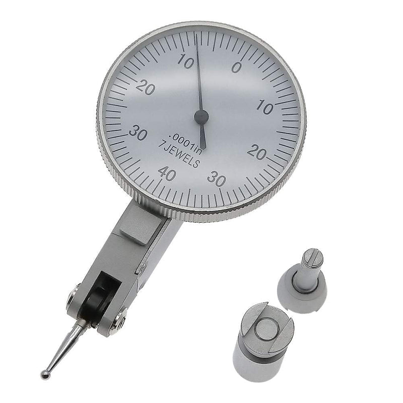 AMTAST Dial Test Indicator 7 Jewels Dial Indicator Gauge Range 0.008’’ Graduation 0.0001’’ 0-40-0 Scale Range 0.008’’ Graduation 0.0001’’
