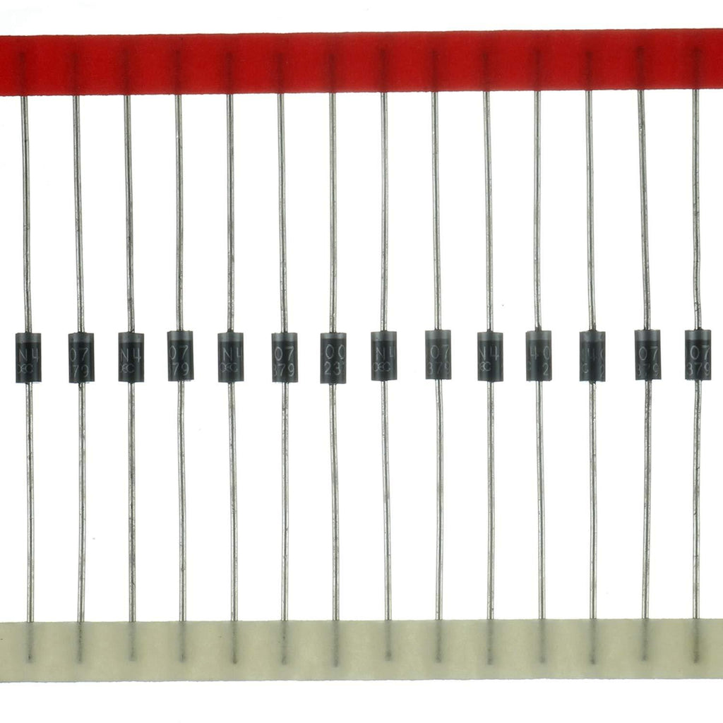BOJACK 1N4007 Rectifier Diode 1 A 1000 V DO-41 Axial 4007 1 amp 1000 Volt Electronic Silicon Diodes(Pack of 125 Pieces)