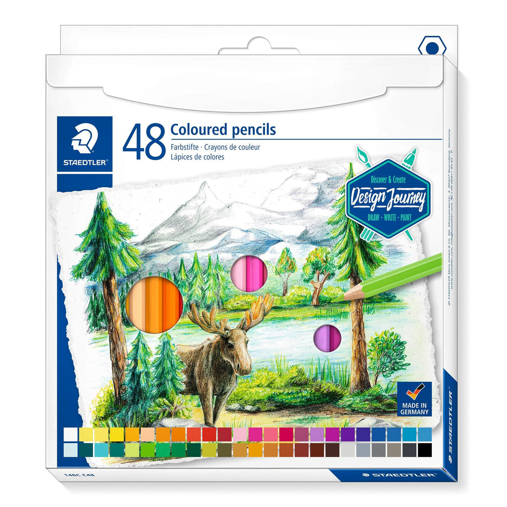 Staedtler Colored Pencils, Premium Art Set, 48 Assorted Colors, 146C C48 Coloured pencils box of 48 48 Buntstifte Multicoloured