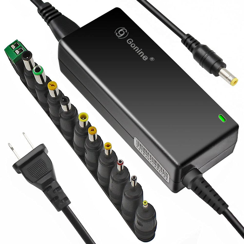 Gonine 12V 5A DC Power Supply, AC 100-240V 60W Adapter Transformers, Suit for Christmas Tree LED Light Strips CCTV Security System LCD Monitor. with 5.5 X 2.1 mm Tip and 11 Pcs DC Connector. 12V 5A AC Adapter +11* DC JACK