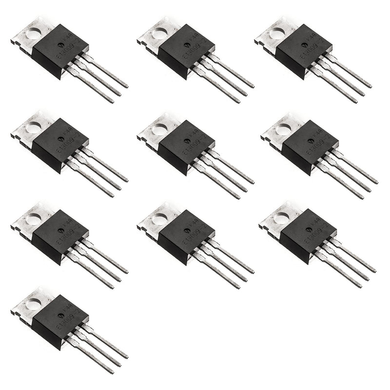 Bridgold 10pcs E13009-2 E13009 13009 High Voltage Fast-Switching NPN Power Transistor TO-220