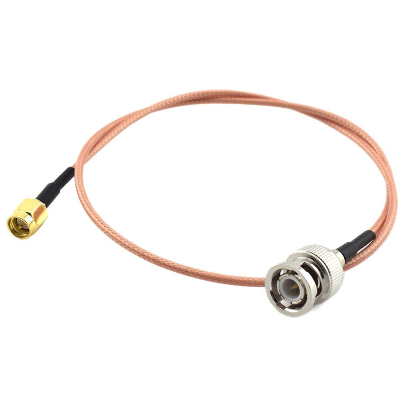 SDTC Tech SMA Male to BNC Male RF Coaxial Cable RG316 Pigtail Jumper Coax Antenna Extender BNC Connector Adapter (20 inch)