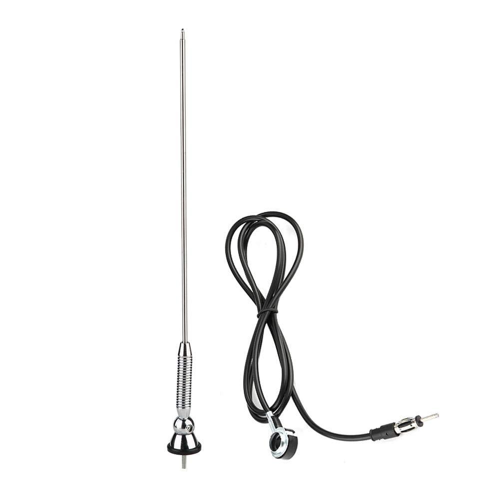 Akozon Antenna 18.5" Universal Car Roof Fender Radio AM/FM Aerial Antenna 180°Swivel