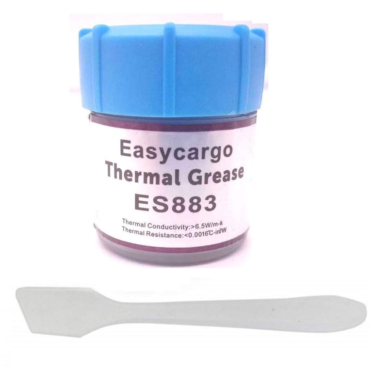 Easycargo 20gr 6.5 W/m-k Thermal Compound Paste, Nano-Compound Based High Performance Grease, Cooling Heatsink Paste, Thermal Compound CPU for All Coolers, Thermal Interface Material