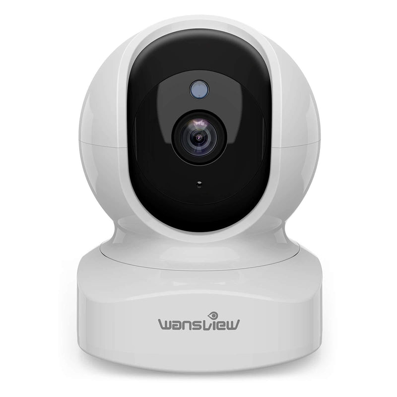 Home Security Camera, Baby Camera,1080P HD wansview Wireless WiFi Camera for Pet/Nanny, Motion Alerts, 2 Way Audio, Night Vision, Compatible with Alexa Echo Show, with TF Card Slot and Cloud White