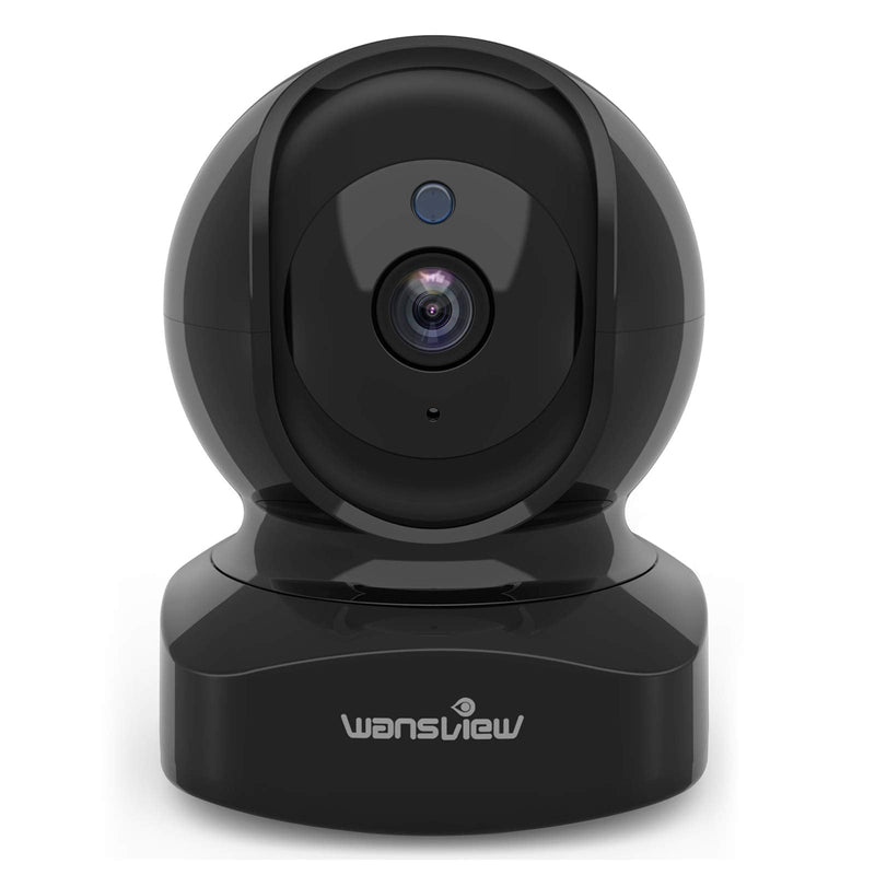 wansview Wireless Security Camera, IP Camera 1080P HD, WiFi Home Indoor Camera for Baby/Pet/Nanny, Motion Detection, 2 Way Audio Night Vision, Works with Alexa, with TF Card Slot and Cloud Black