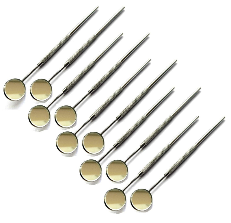 10 Piece Dental Mouth Mirror #5 W/handle Dental Instrument