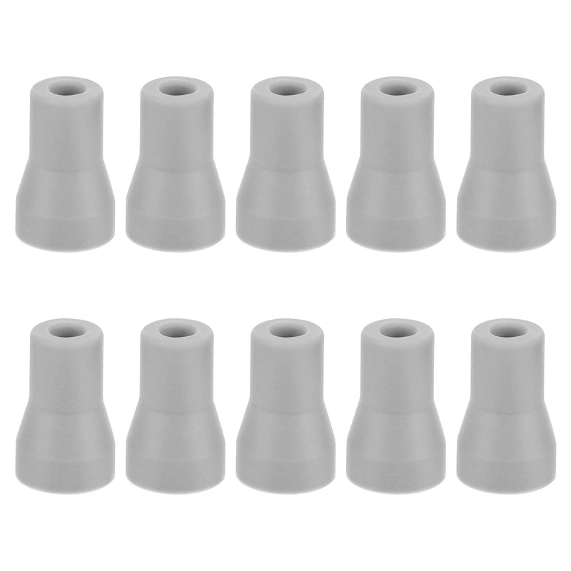 Healifty Dental Oral Saliva Ejector Replacement Rubber Valve Snap Tip Adapter for Dentist Surgical Suction Tips 10pcs (Grey)