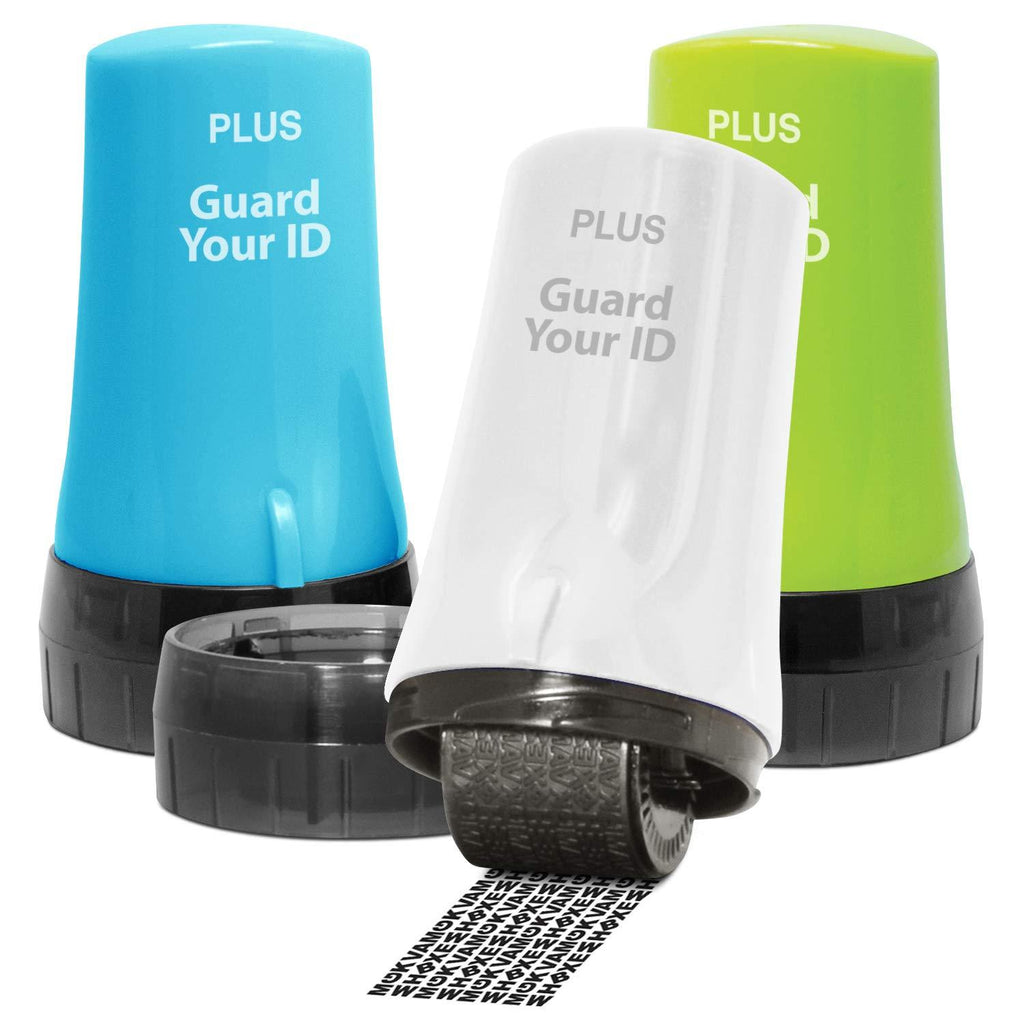 The Original Guard Your ID Advanced 2.0 Roller for Identity Theft Protection Confidential Security Stamp (Regular 3-Pack, Mixed Color: Turquoise, Green, White) Regular 3-Pack Xtra Mixed: Turquoise Green White