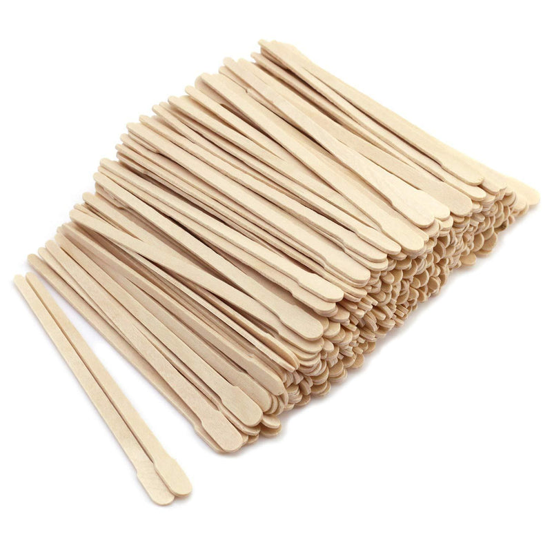 Rayson 500 Pieces Small Wax Sticks, Wood Waxing Craft Sticks Spatulas Applicators for Hair Removal Eyebrow and Body 500 pcs