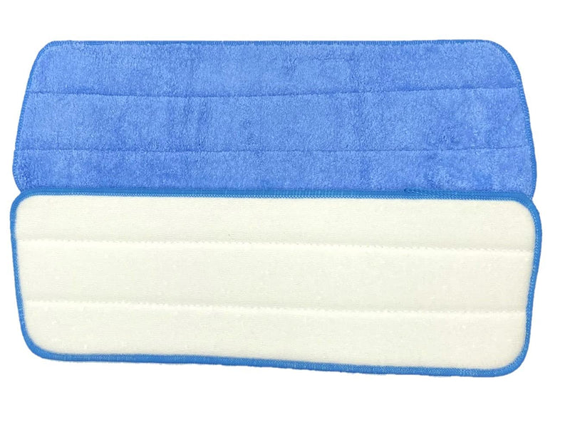 Microfiber Spray Mop Replacement Head Floor Hardwood Refillable Cleaning Pad 18 Inches Commercial Heavy Duty Dry Wet Mops Washable Refills Clean Dust Pads Blue