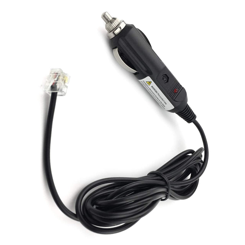 Eagleggo 6ft Phone Style Plug Car Power Cord fit for Escort Passport 9500ix 9500i 8500 8500x50 S55 S75g Solo S2 S3 and Beltronics GX65 RX65 Vector 975 Radar Detectors