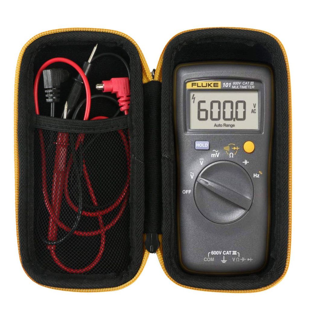 Khanka Hard Travel Case Replacement for Fluke 101/106/107 Basic Digital Multimeter Pocket Portable Meter Equipment Industrial