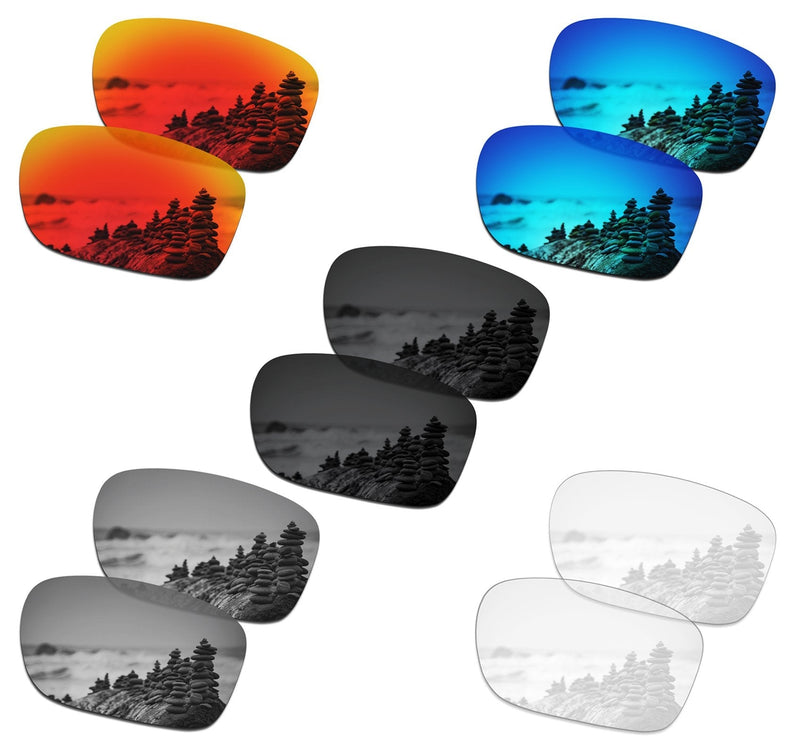 SmartVLT Set of 5 Men's Replacement Lenses for Oakley Holbrook OO9102 Sunglass Combo Pack S01